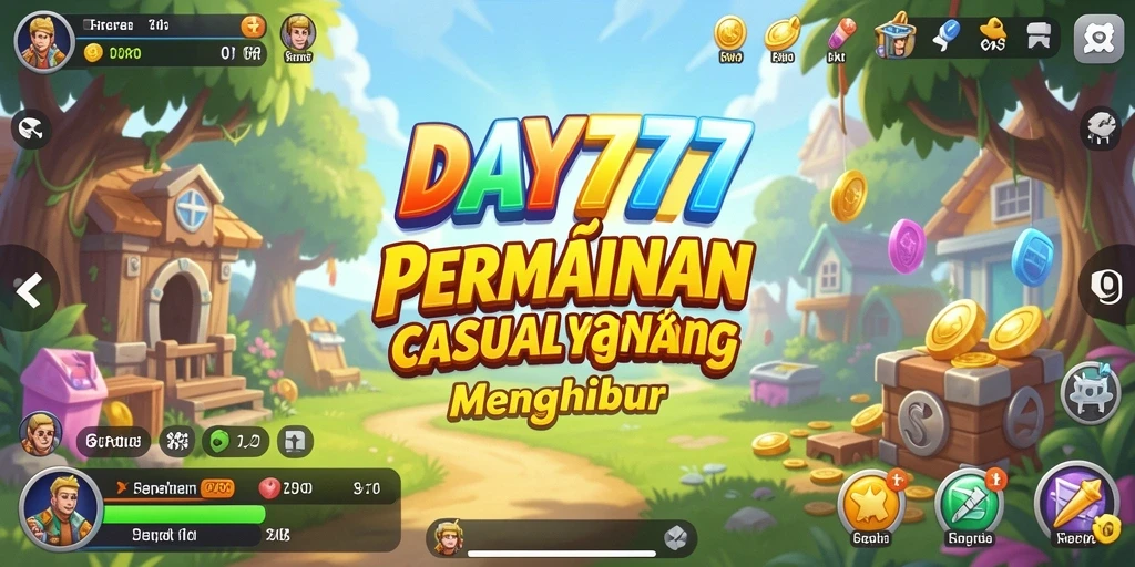 Tampilan seru dari gameplay DAY777 yang penuh warna dan tantangan.