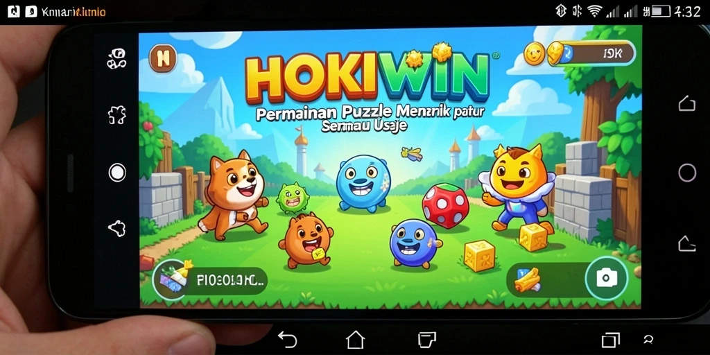 Screenshot gameplay HOKIWIN menampilkan teka-teki menantang.
