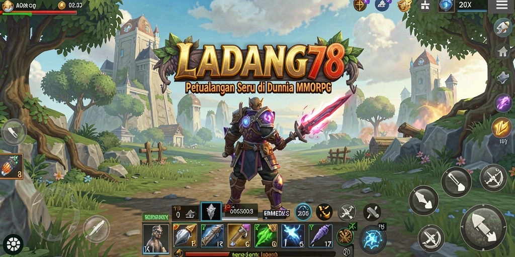 Tampilan gameplay seru di dunia MMORPG penuh petualangan.