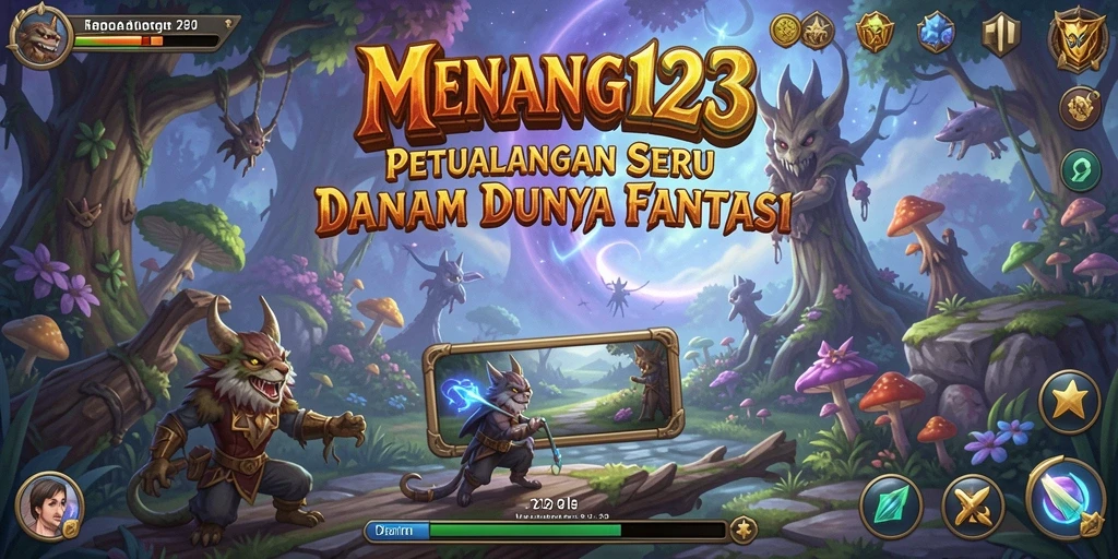 Tangkapan layar gameplay MENANG123 menampilkan aksi seru di dunia petualangan.