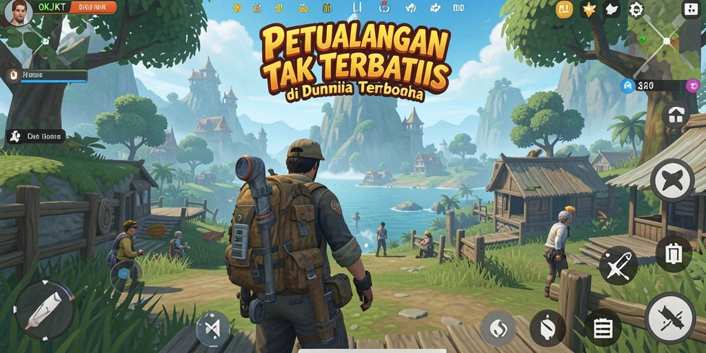 Gameplay dinamis dan menarik di dunia terbuka OKJKT.