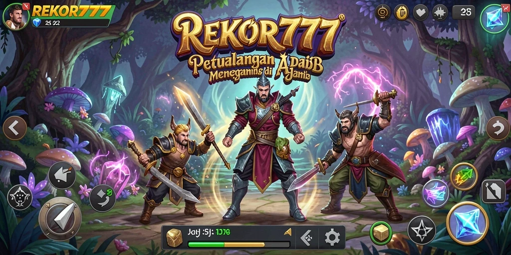 Screenshot gameplay REKOR777 menampilkan aksi petualangan yang seru.