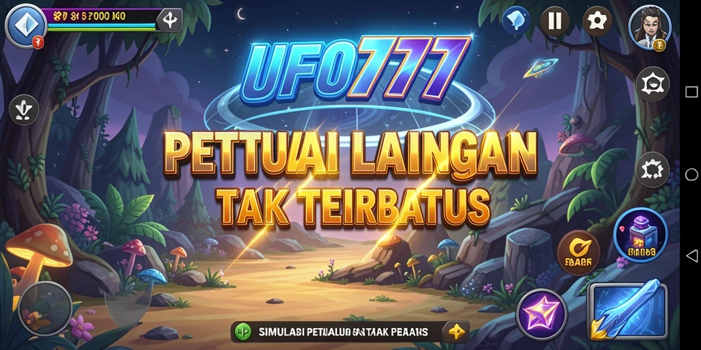 Tampilan gameplay <strong>UFO777</strong> yang menakjubkan dalam simulasi luar angkasa.