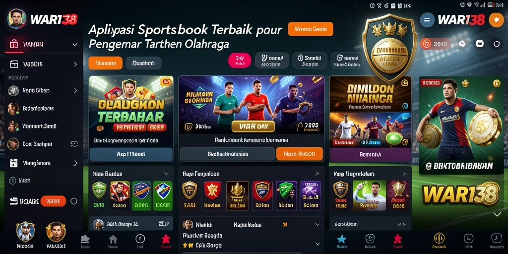 Tampilan gameplay menarik dari aplikasi Sportsbook WAR138.