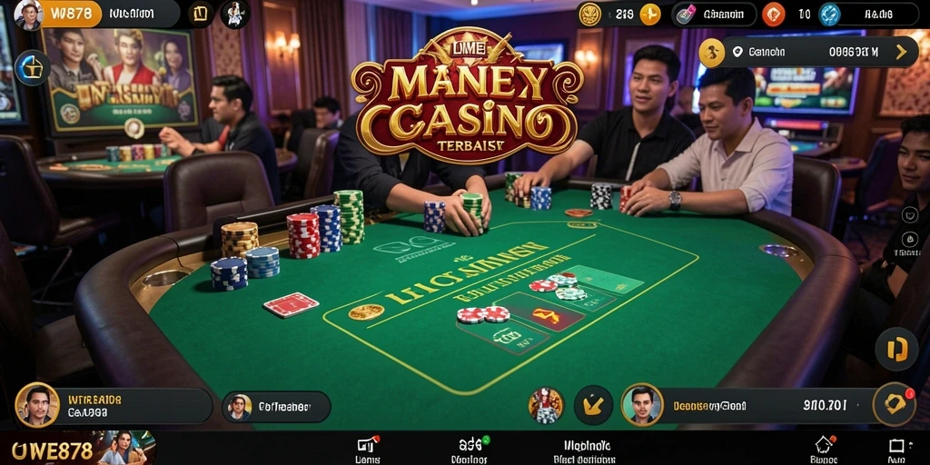 Tampilan aksi permainan Live Casino yang mendebarkan di WE878.